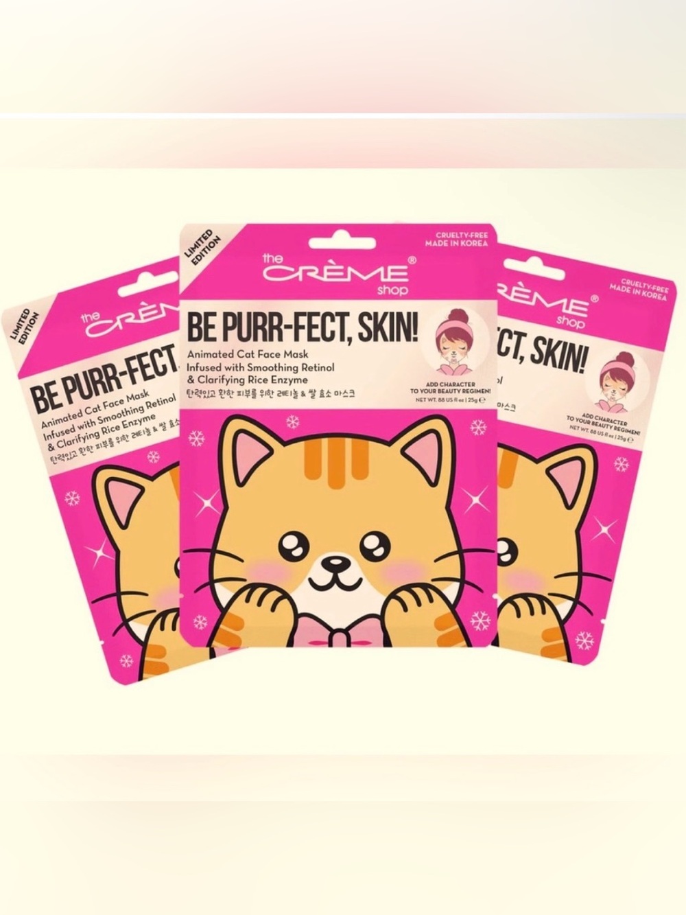 The Creme Shop 3- Be Purr Fect Skin-Face Mask